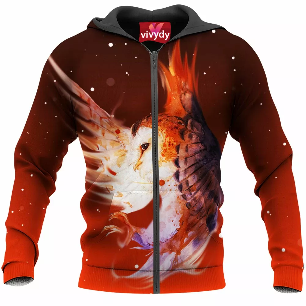 Barn Owl Zip Hoodie