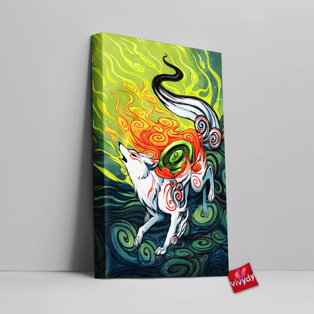 Okami Canvas Wall Art