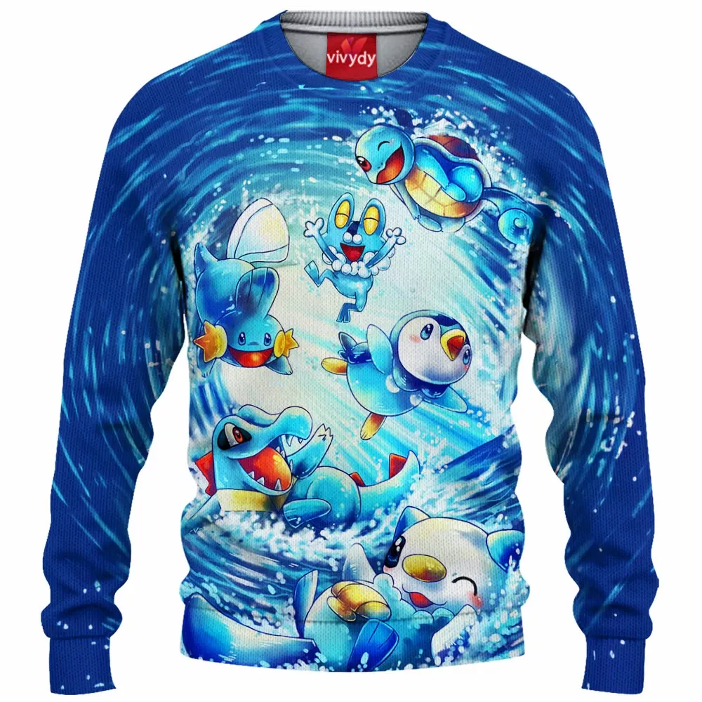 Water Pokemon Knitted Sweater