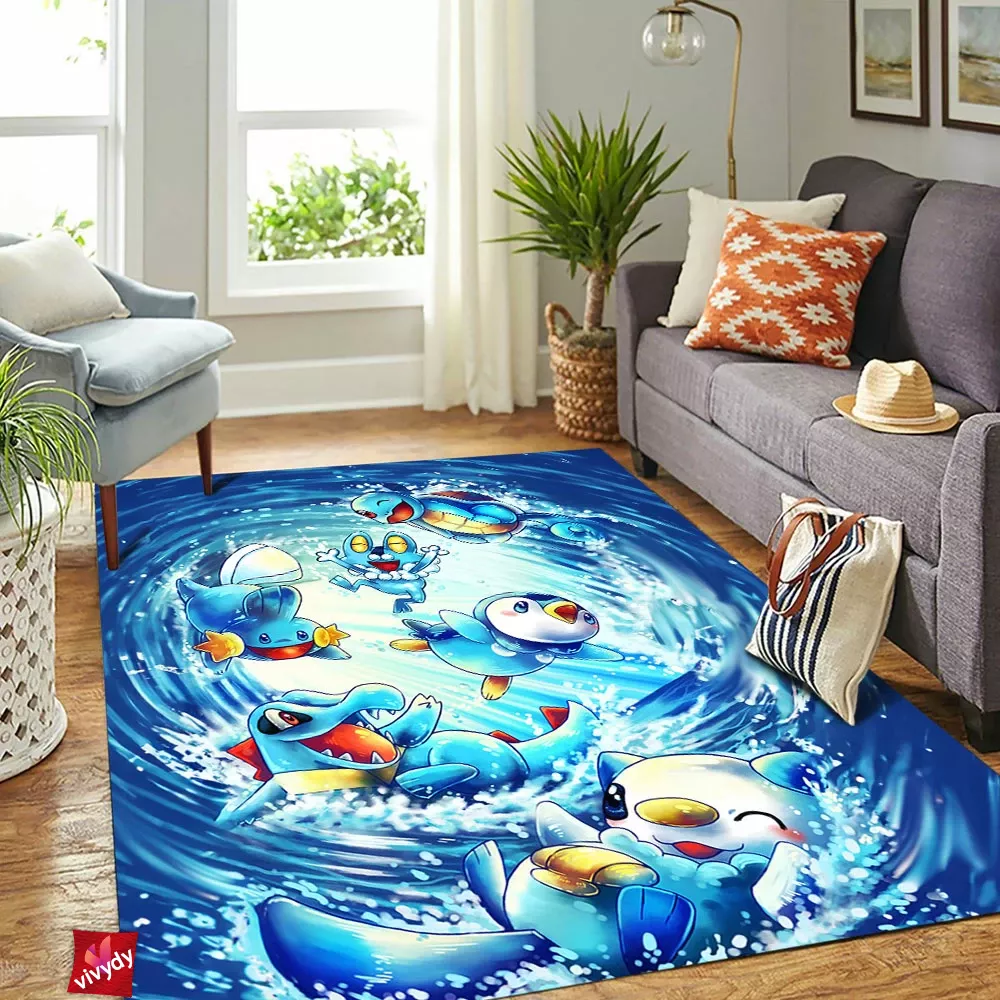 Water Pokemon Rectangle Rug