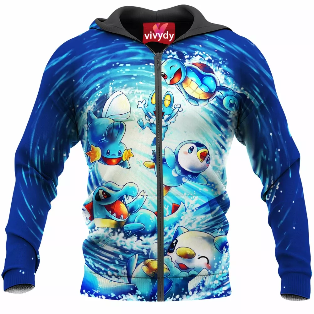 Water Pokemon Zip Hoodie