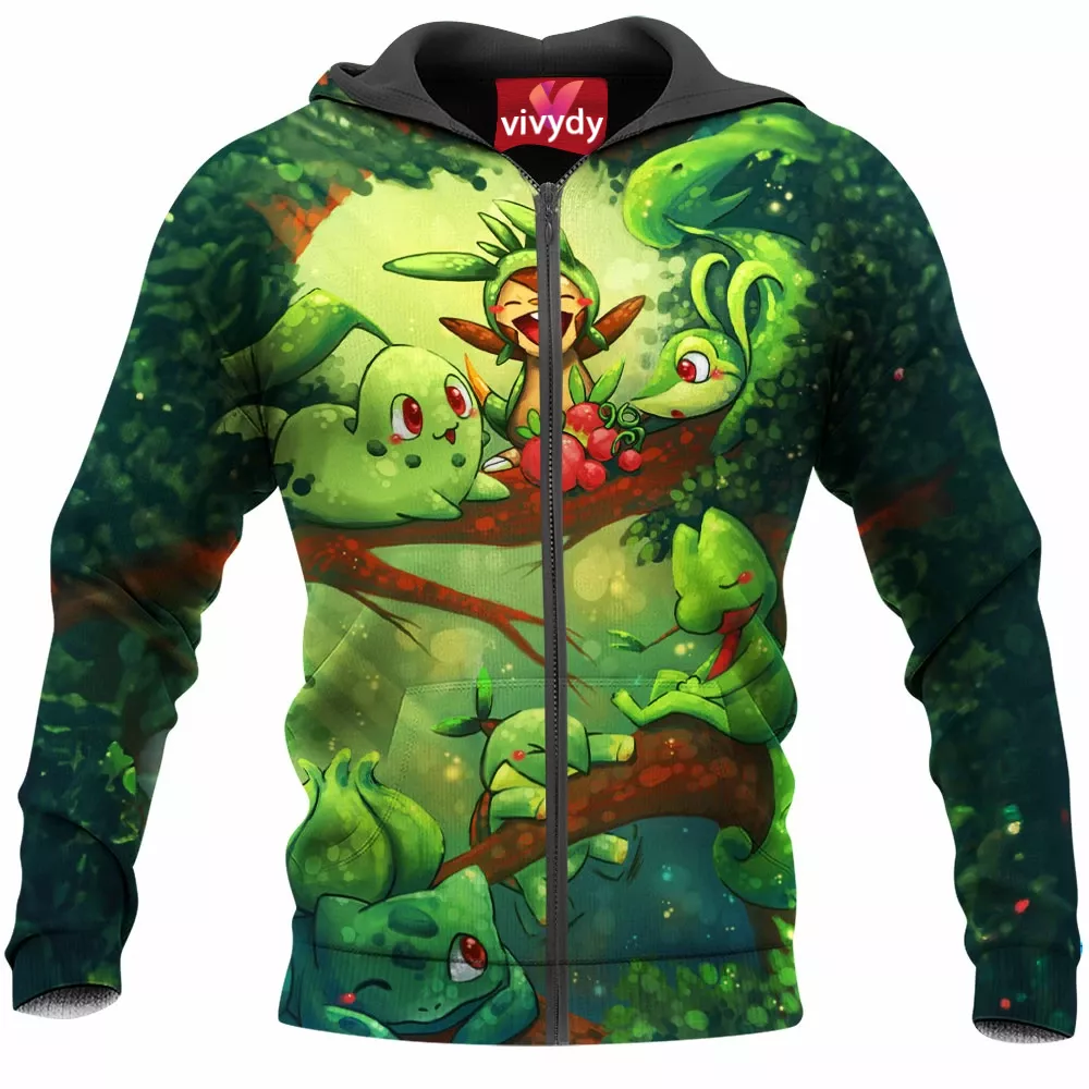 Green Pokemon Zip Hoodie