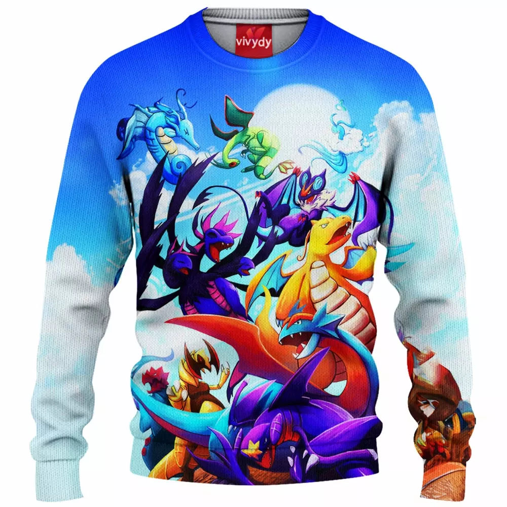 Dragon Pokemon Knitted Sweater