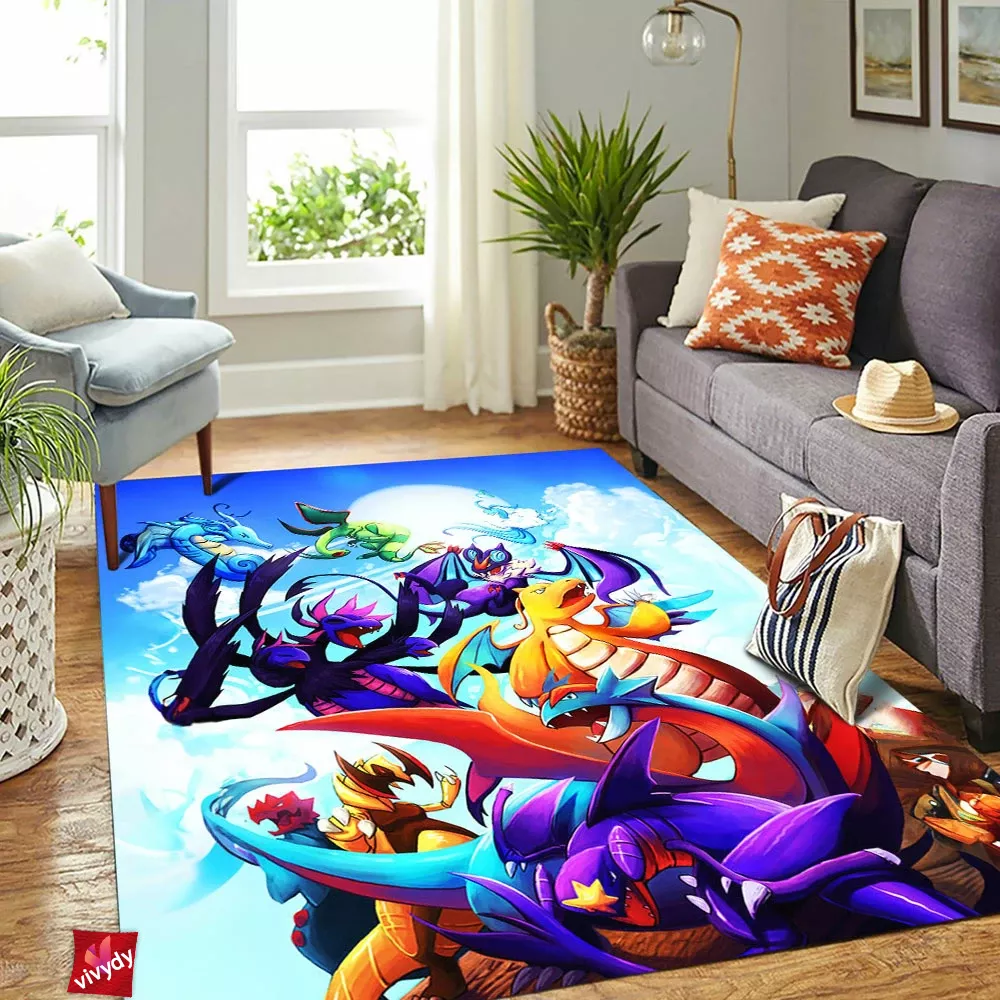 Dragon Pokemon Rectangle Rug