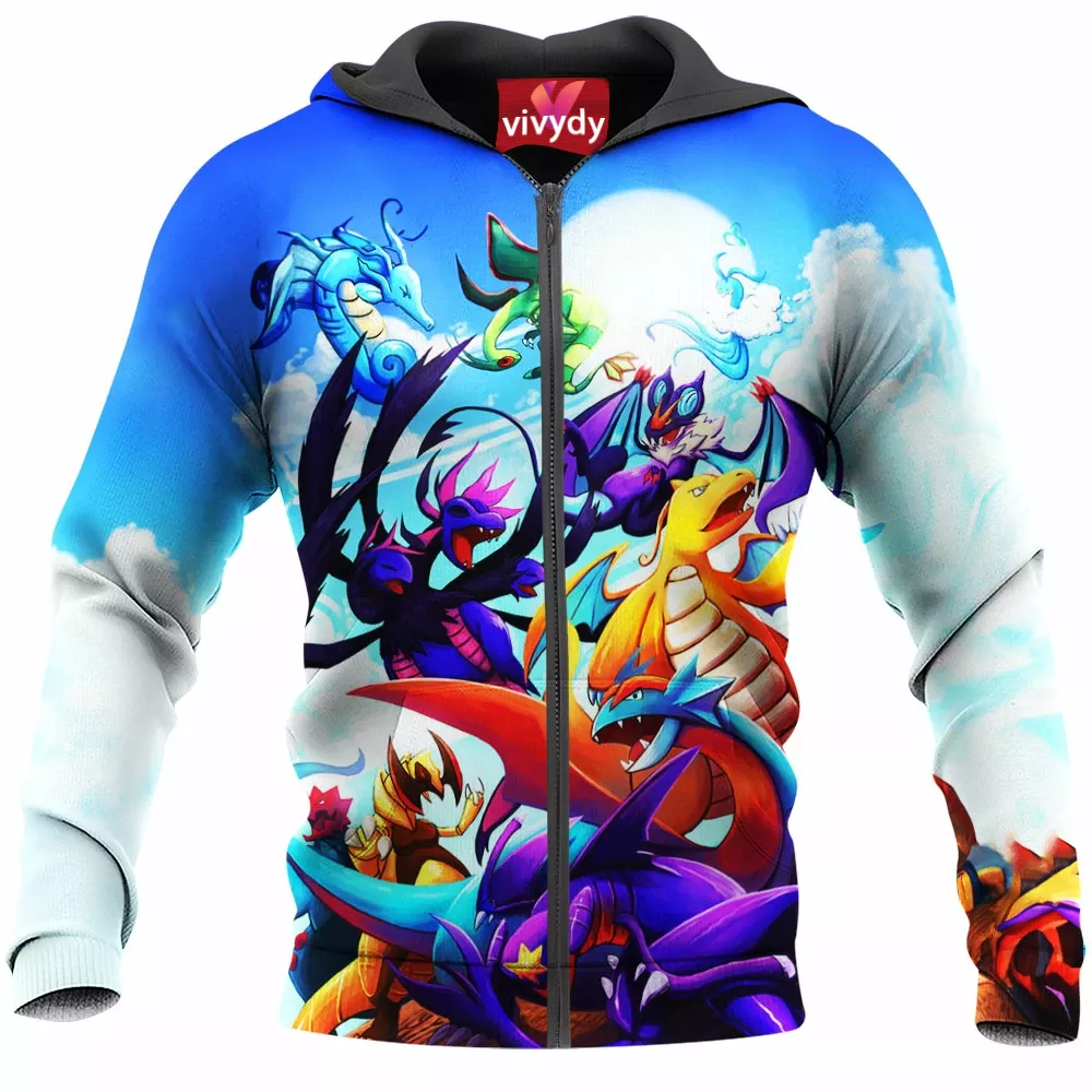 Dragon Pokemon Zip Hoodie