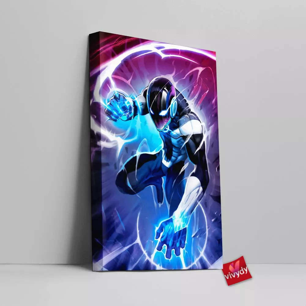 Radiant Black Canvas Wall Art