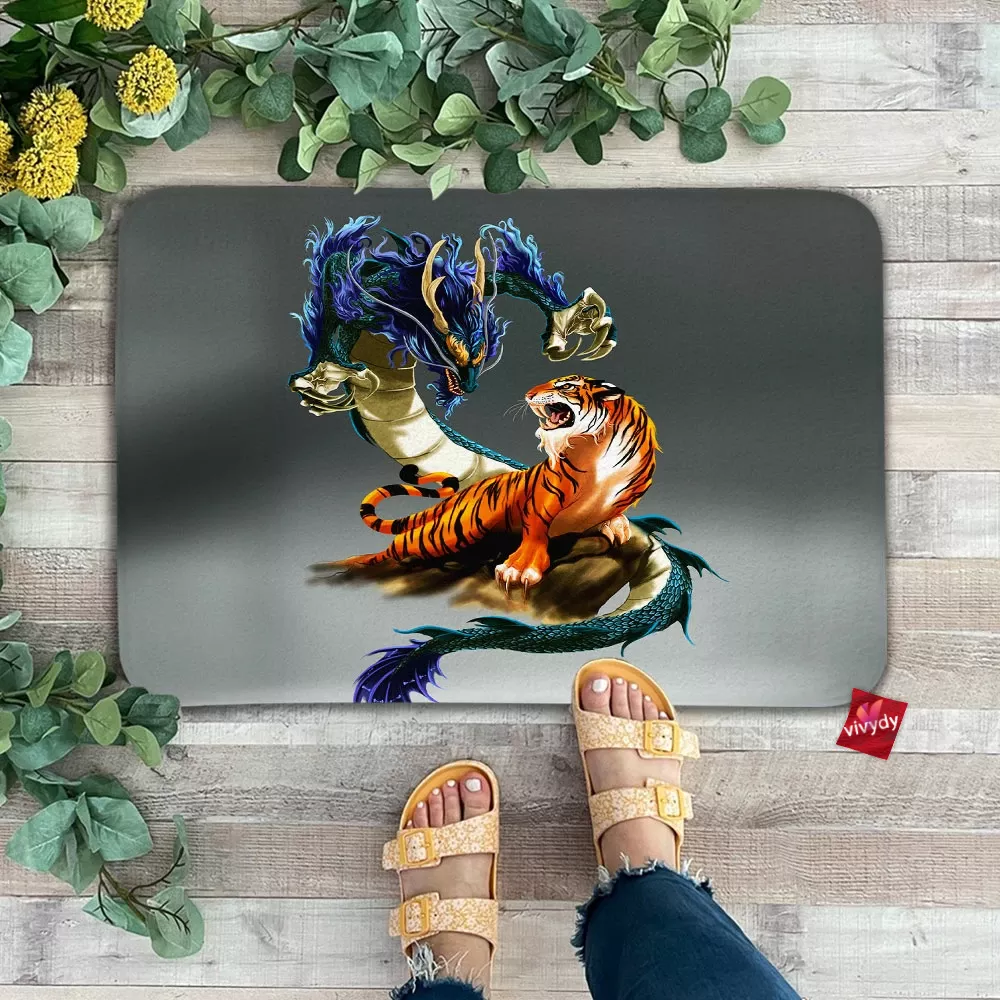 Tiger And Dragon Doormat