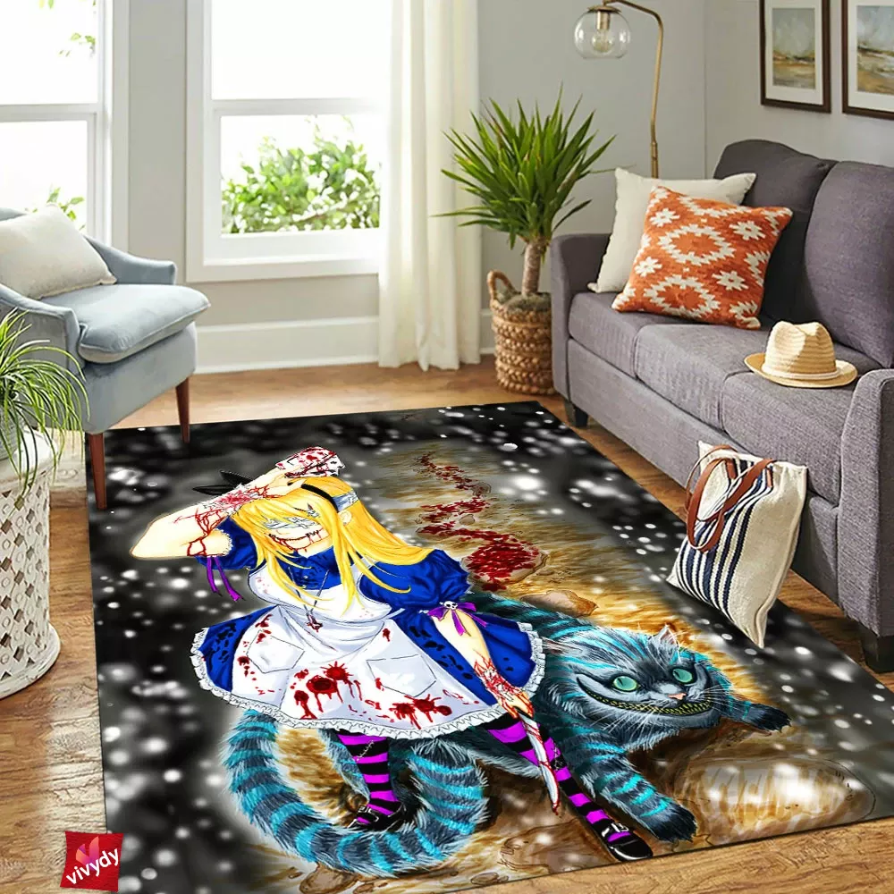 Alice In Wonderland Rectangle Rug