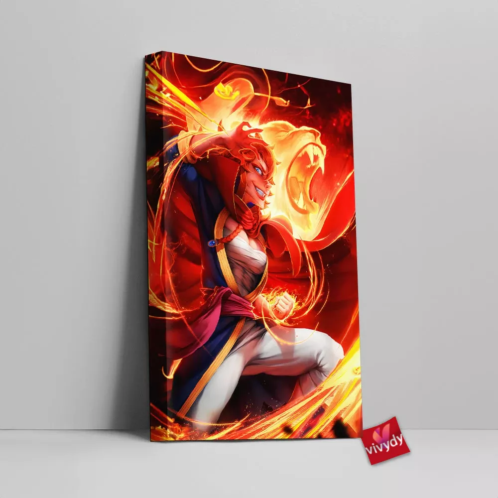 Mereoleona Vermillion Canvas Wall Art