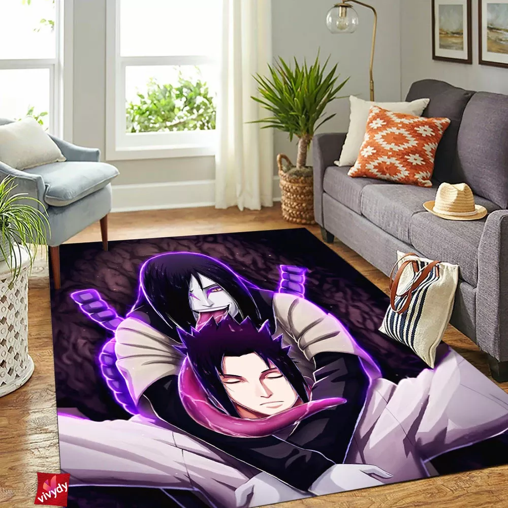 Sasuke And Orochimaru Rectangle Rug