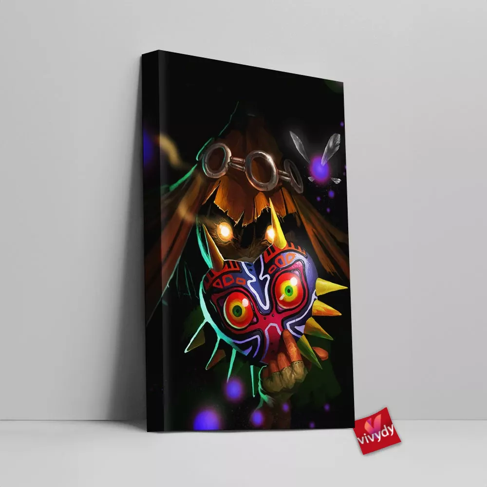 Majoras Mask Skull Kid Canvas Wall Art