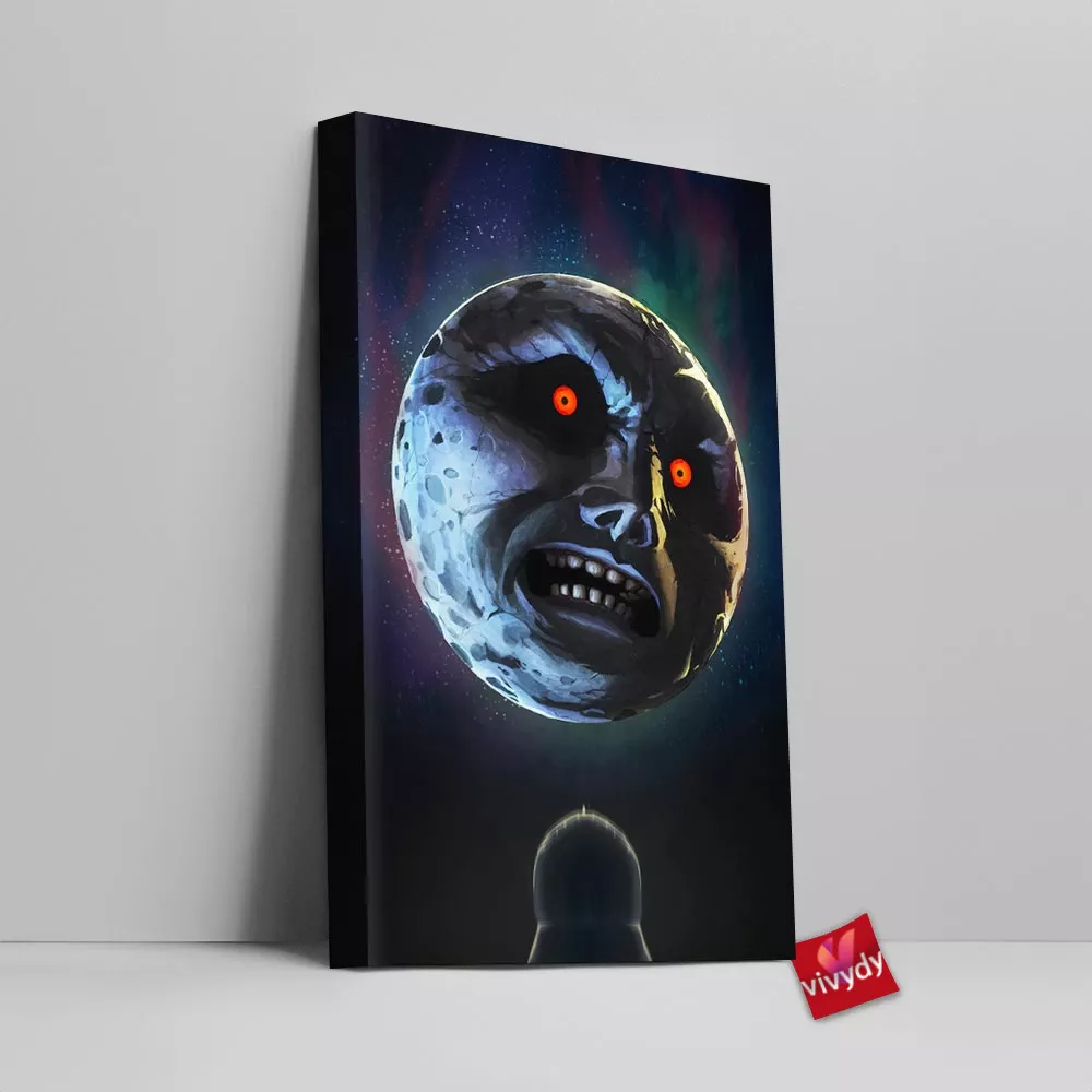 Majoras Mask The Moon Canvas Wall Art