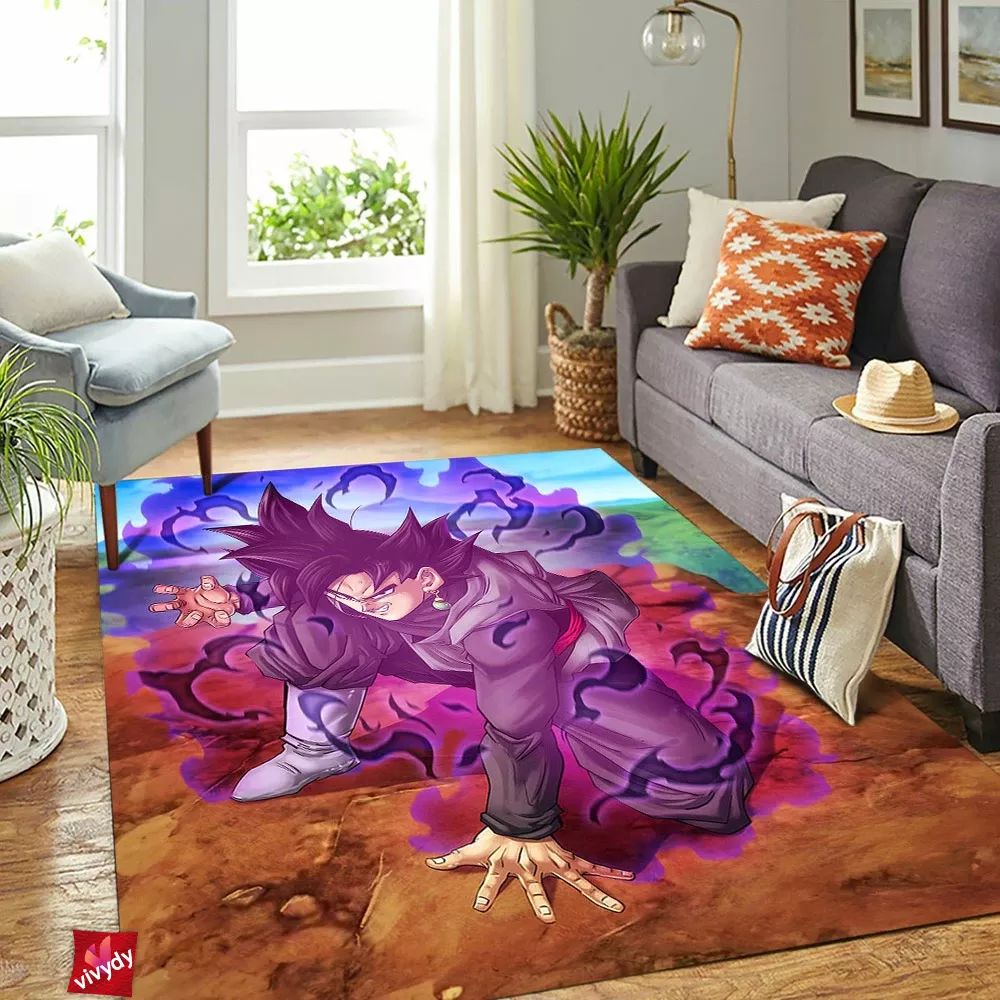 Black Goku Rectangle Rug