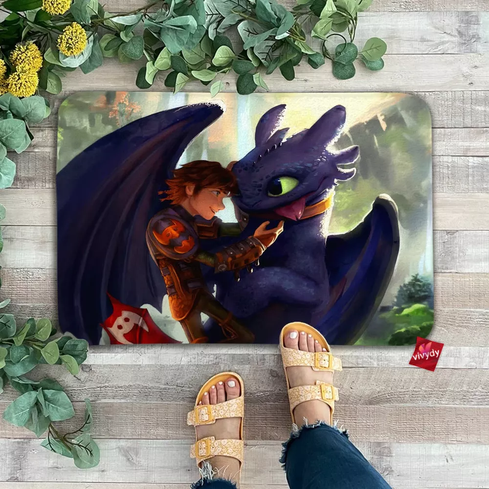 Hiccup And Toothless Doormat