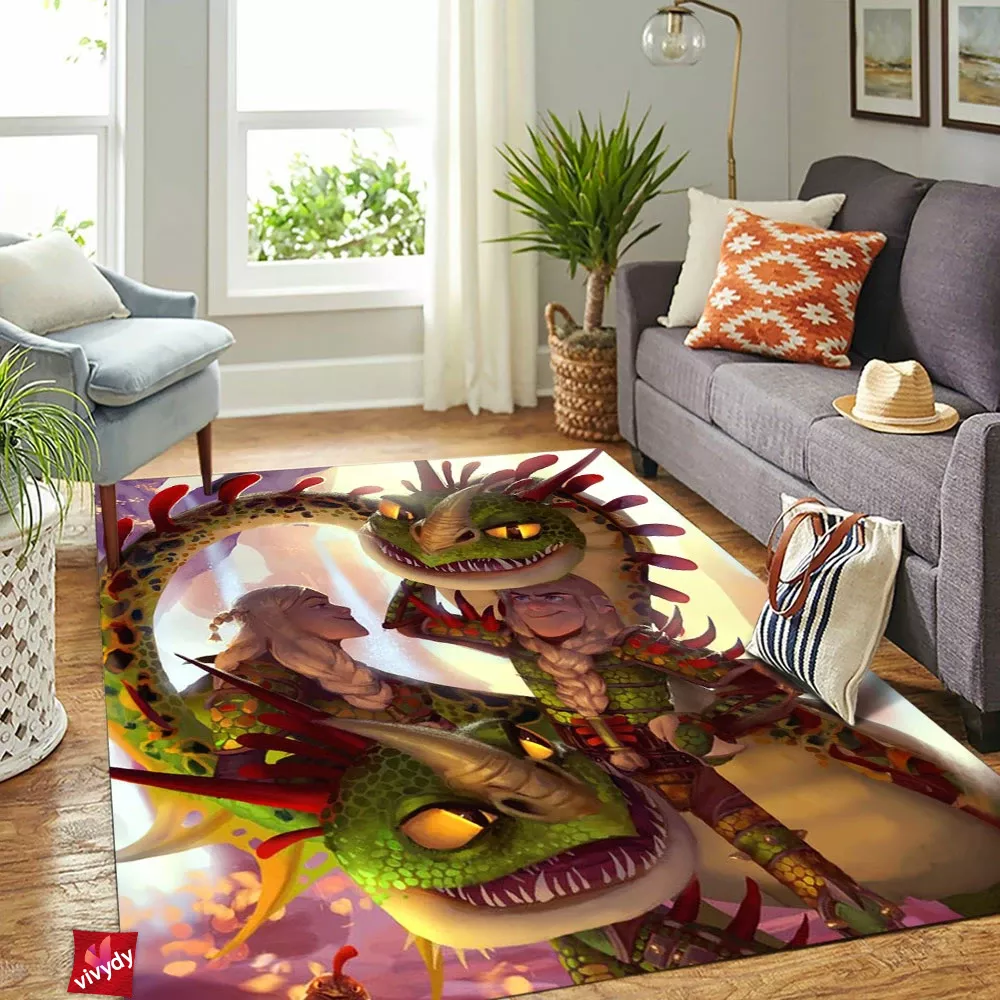 The Twins How To Train Your Dragon Rectangle Rug