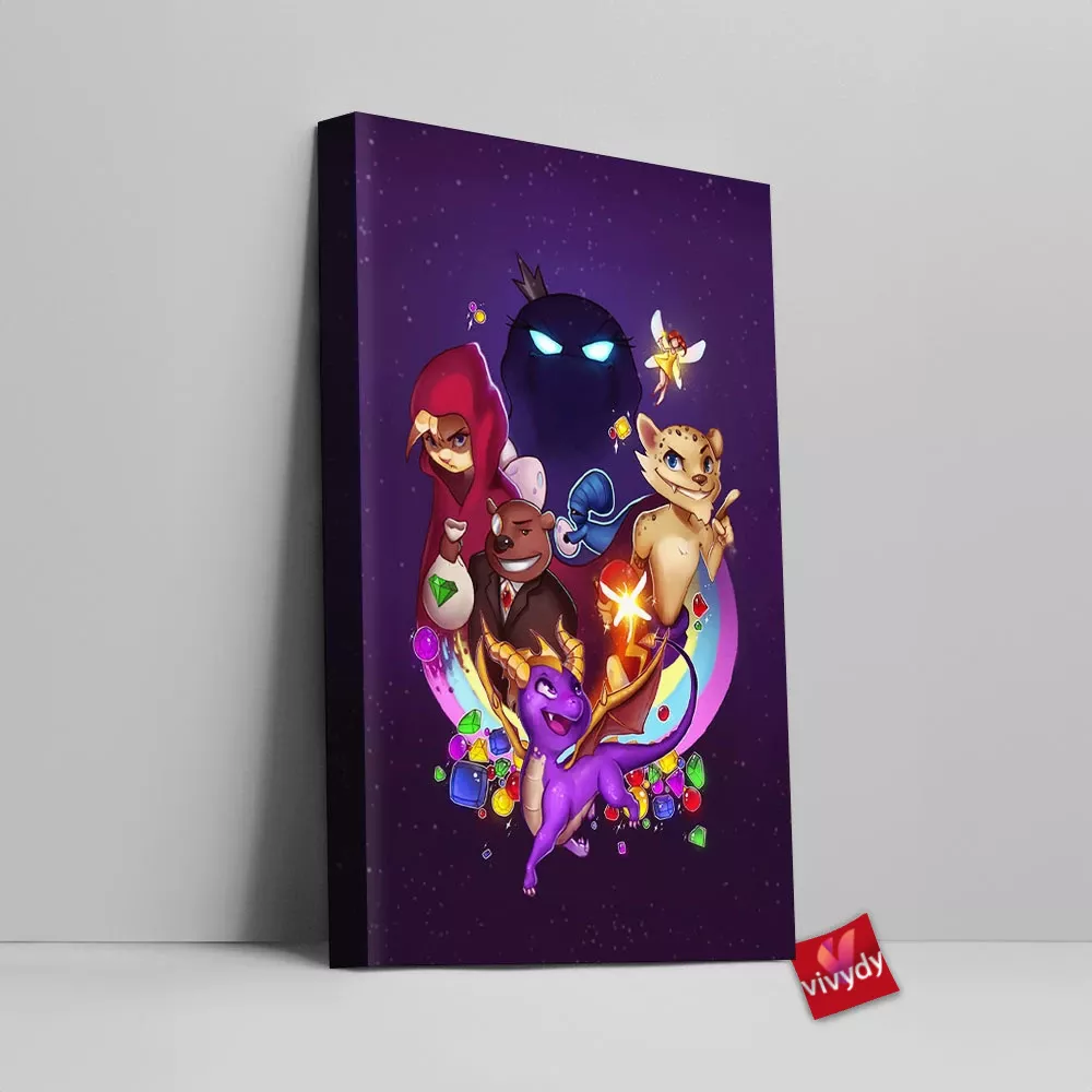 Spyro Year Of The Dragon Canvas Wall Art