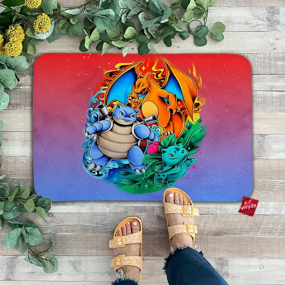 Charizard Blastoise Ivysaur Doormat