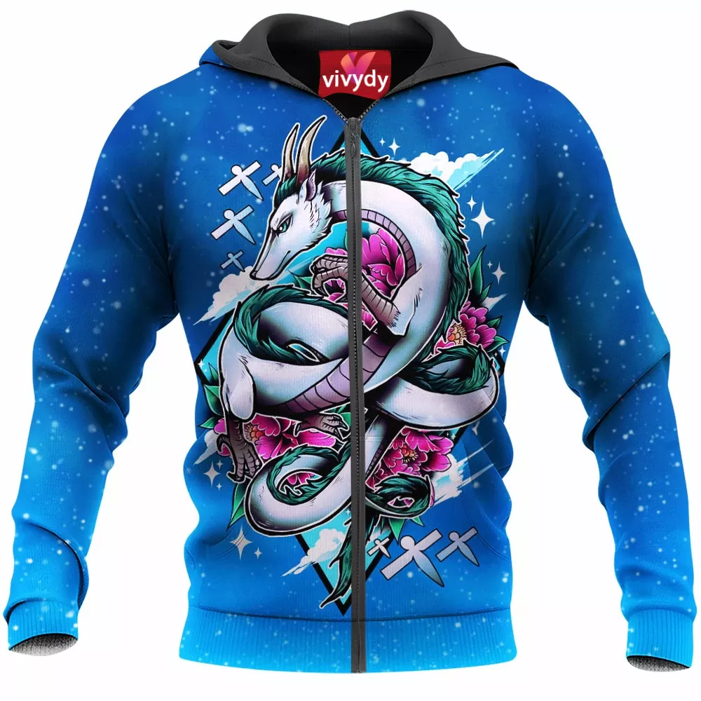 Haku Dragon Zip Hoodie