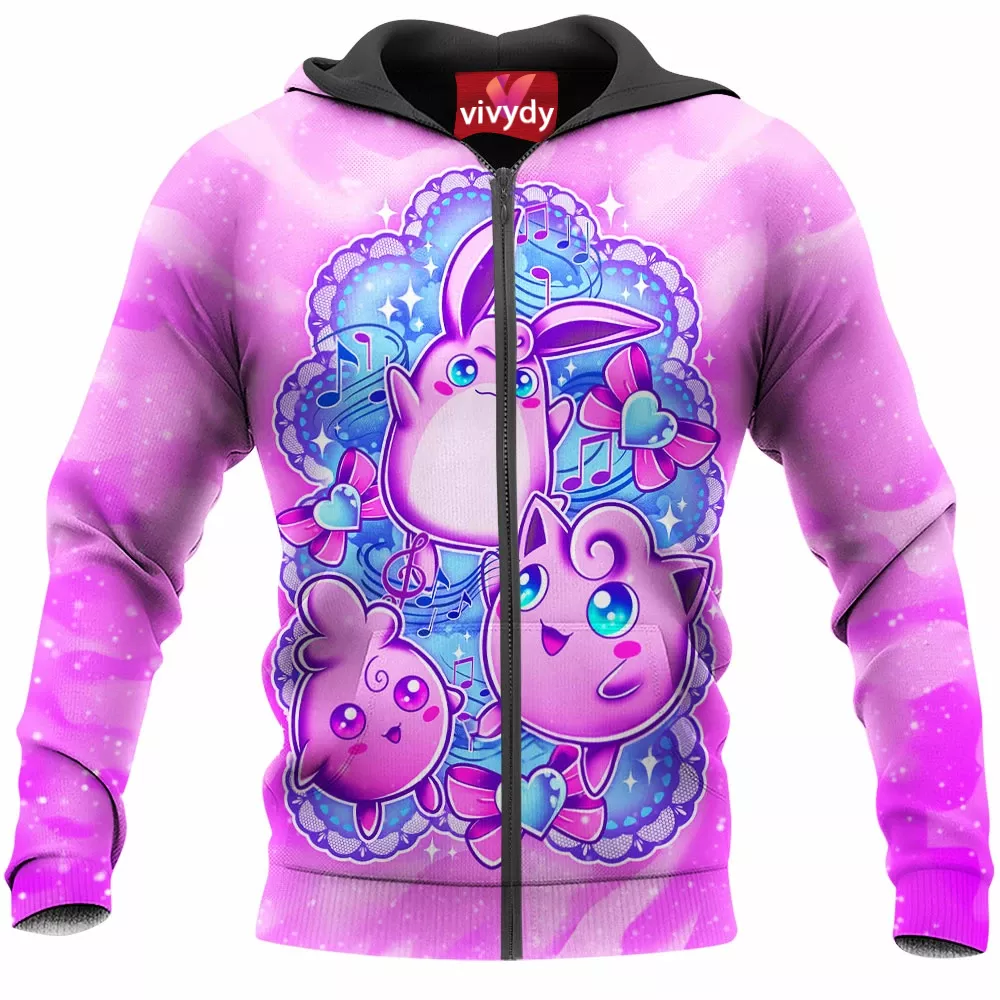 Jiggly Family Zip Hoodie