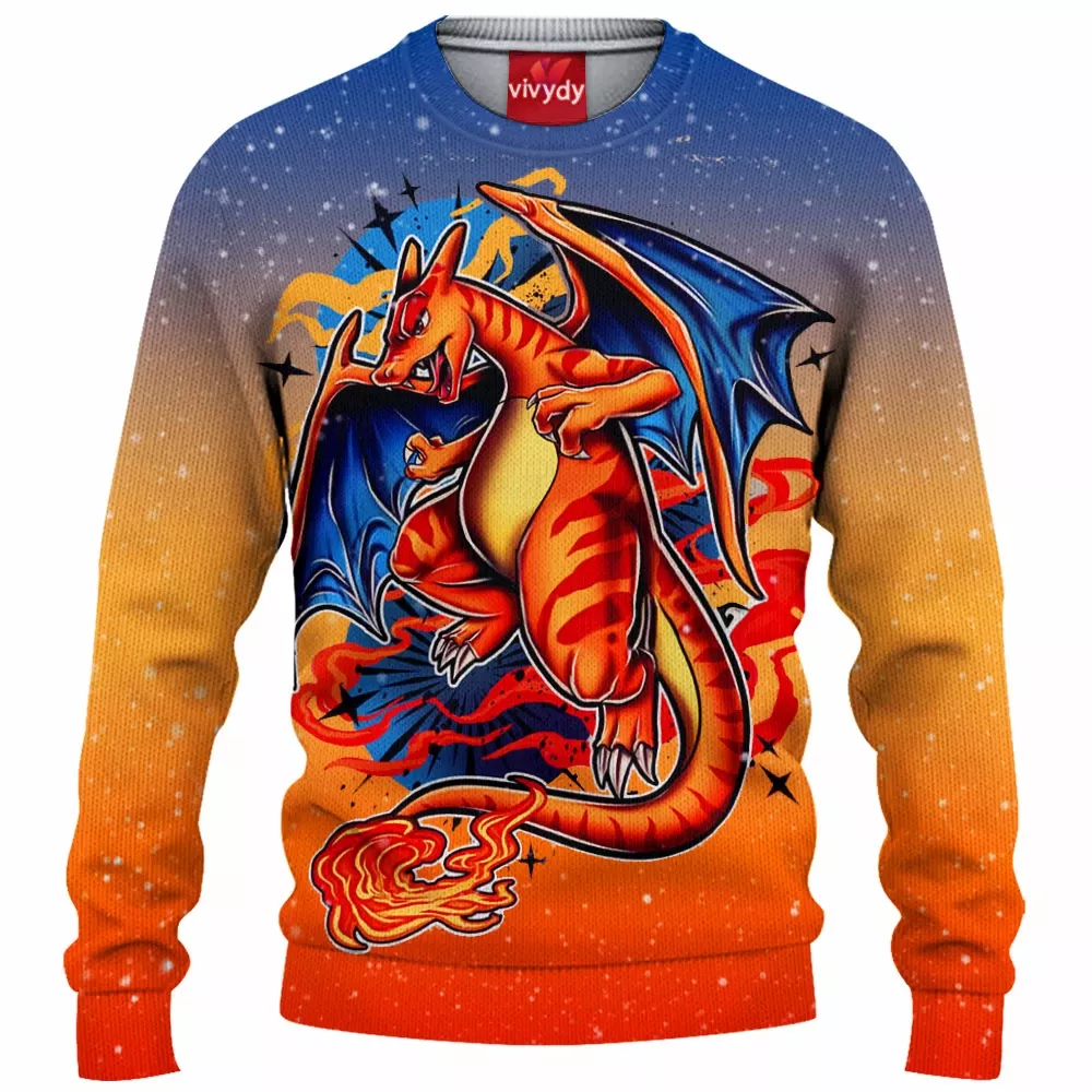 Charizard Clone Knitted Sweater