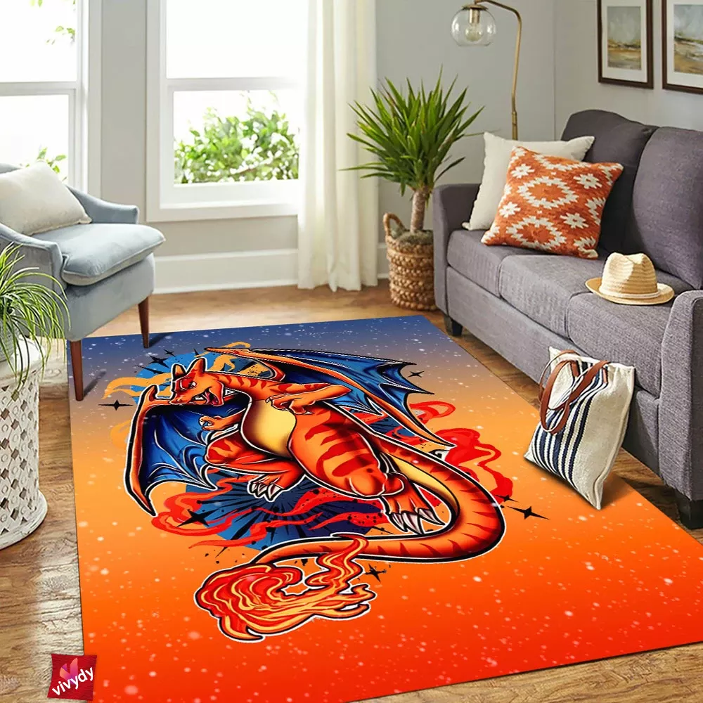 Charizard Clone Rectangle Rug