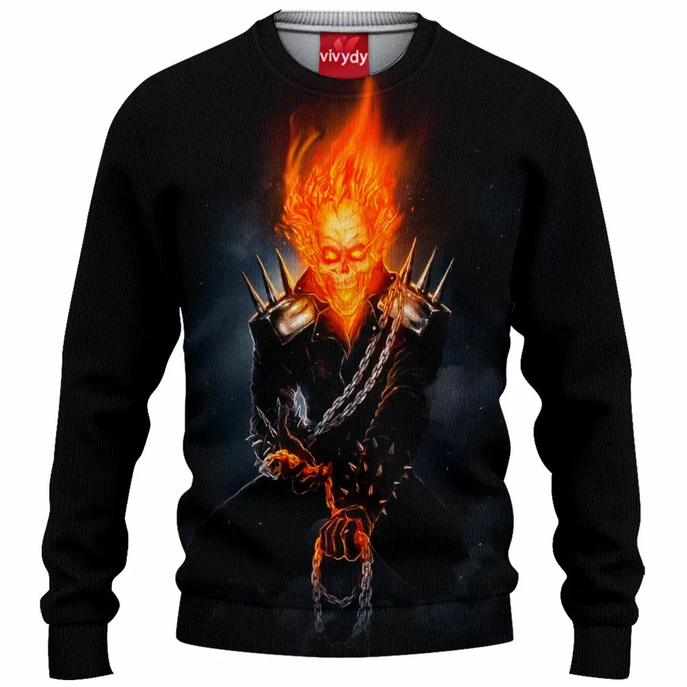 Ghost Rider Knitted Sweater