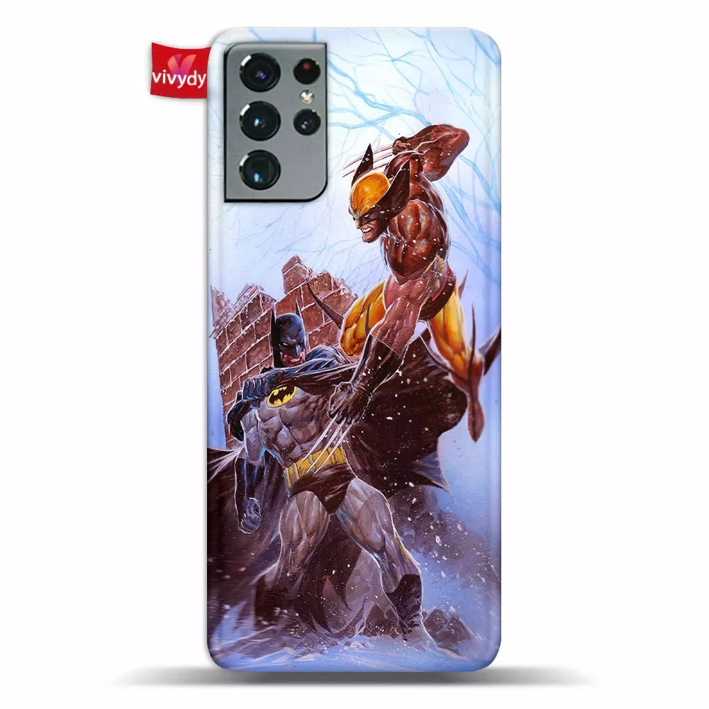 Batman Vs Wolverine Phone Case Samsung