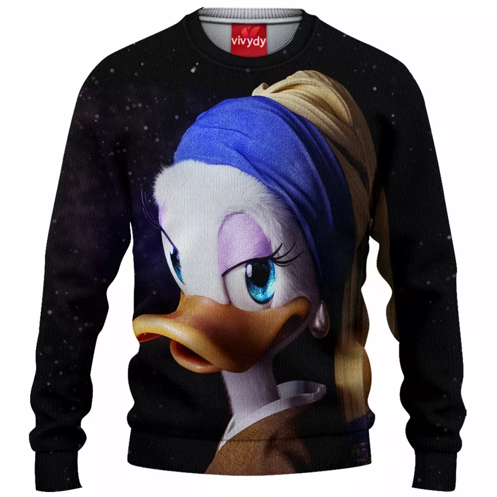 Daisy Duck Knitted Sweater