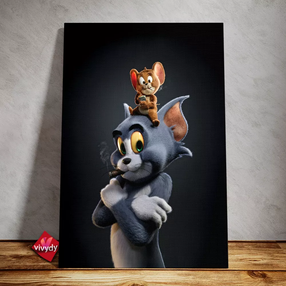 Tom and Jerry Canvas Wall Art