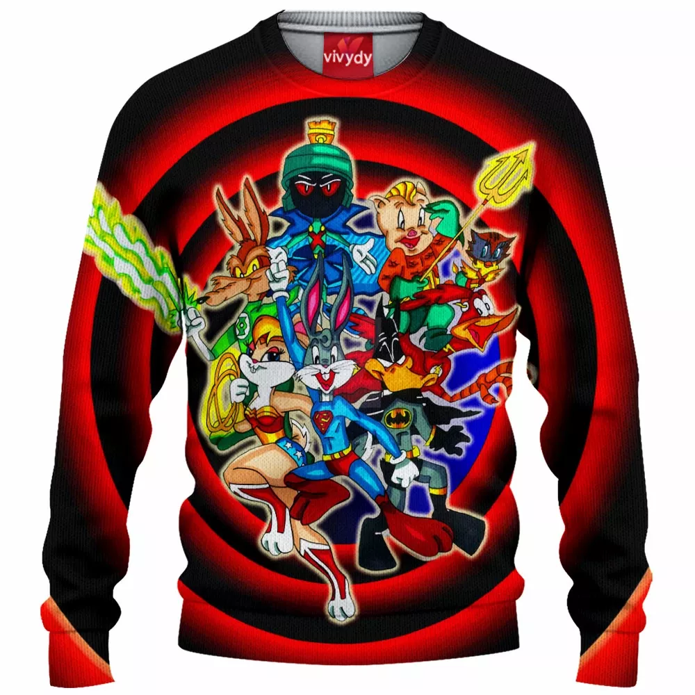 Justice League Looney Tunes Knitted Sweater