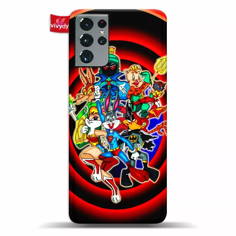 Justice League Looney Tunes Phone Case Samsung