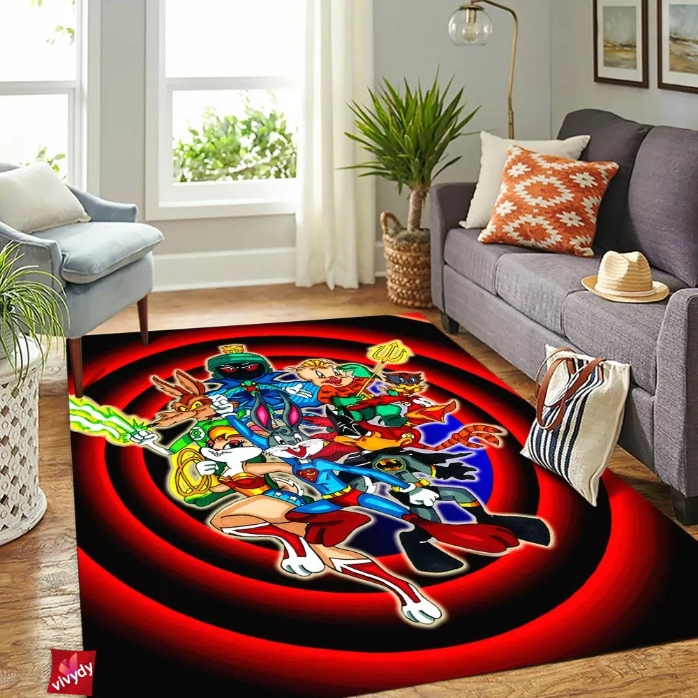 Justice League Looney Tunes Rectangle Rug