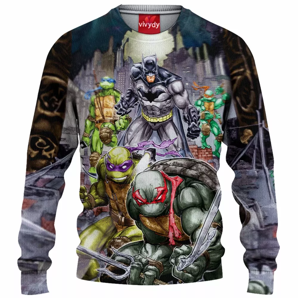 Batman TMNT Knitted Sweater