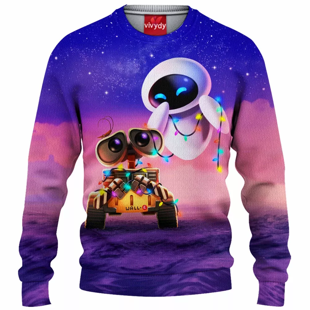 Eve And Wall-e Knitted Sweater