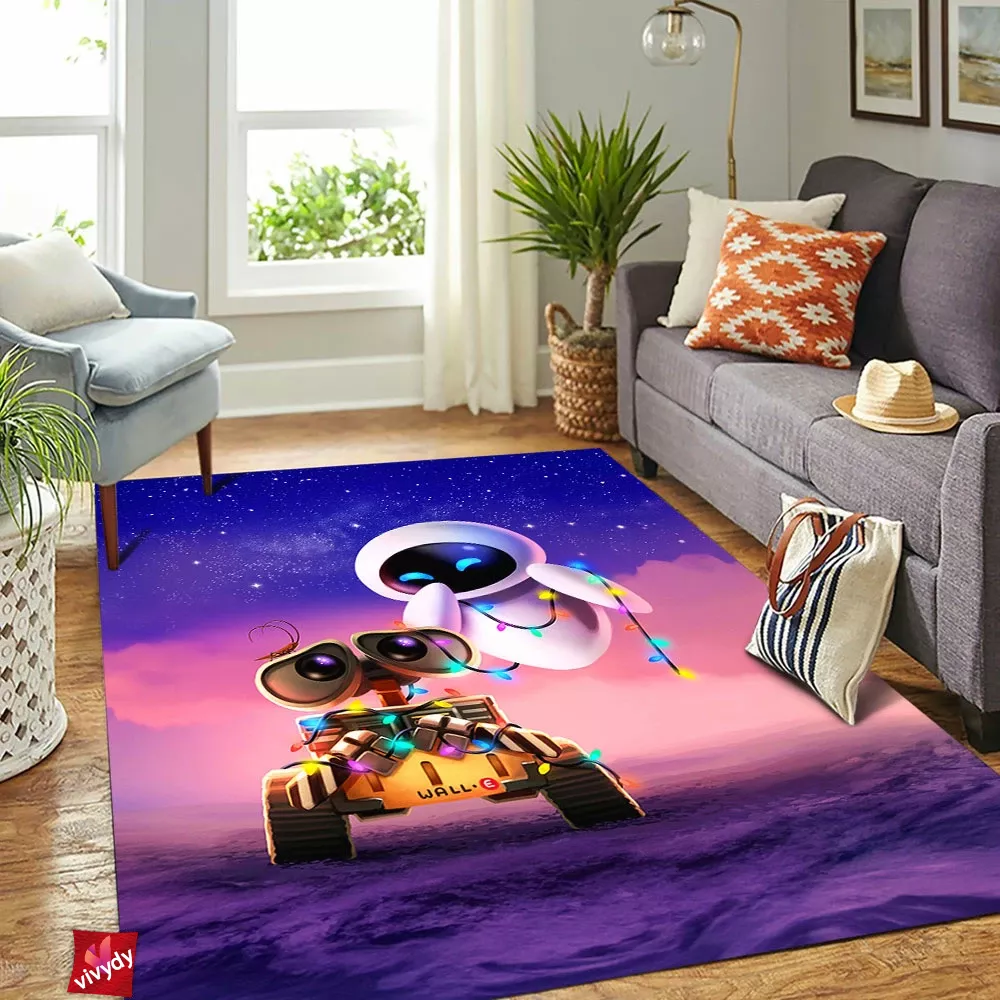 Eve And Wall-e Rectangle Rug