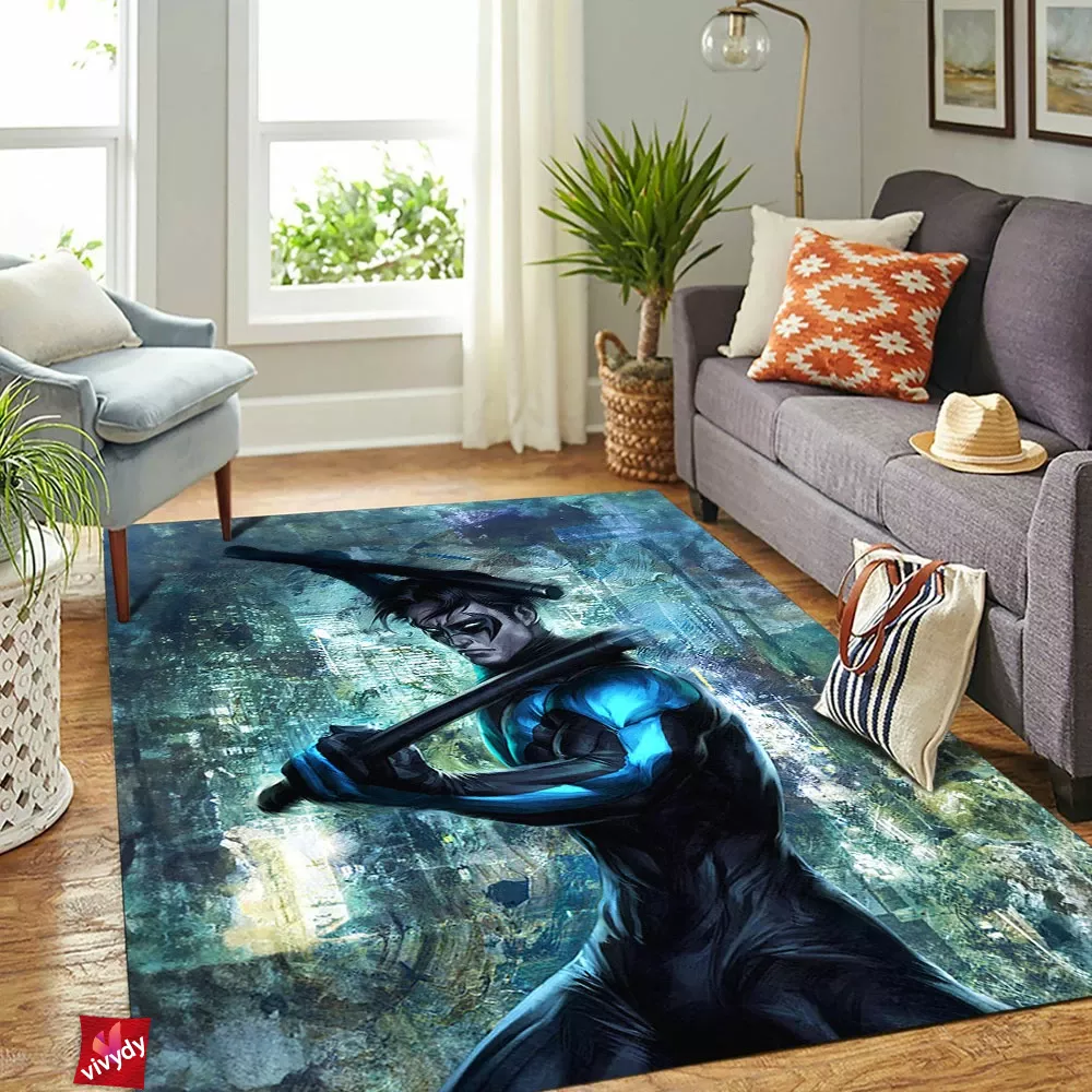 Nightwing Rectangle Rug