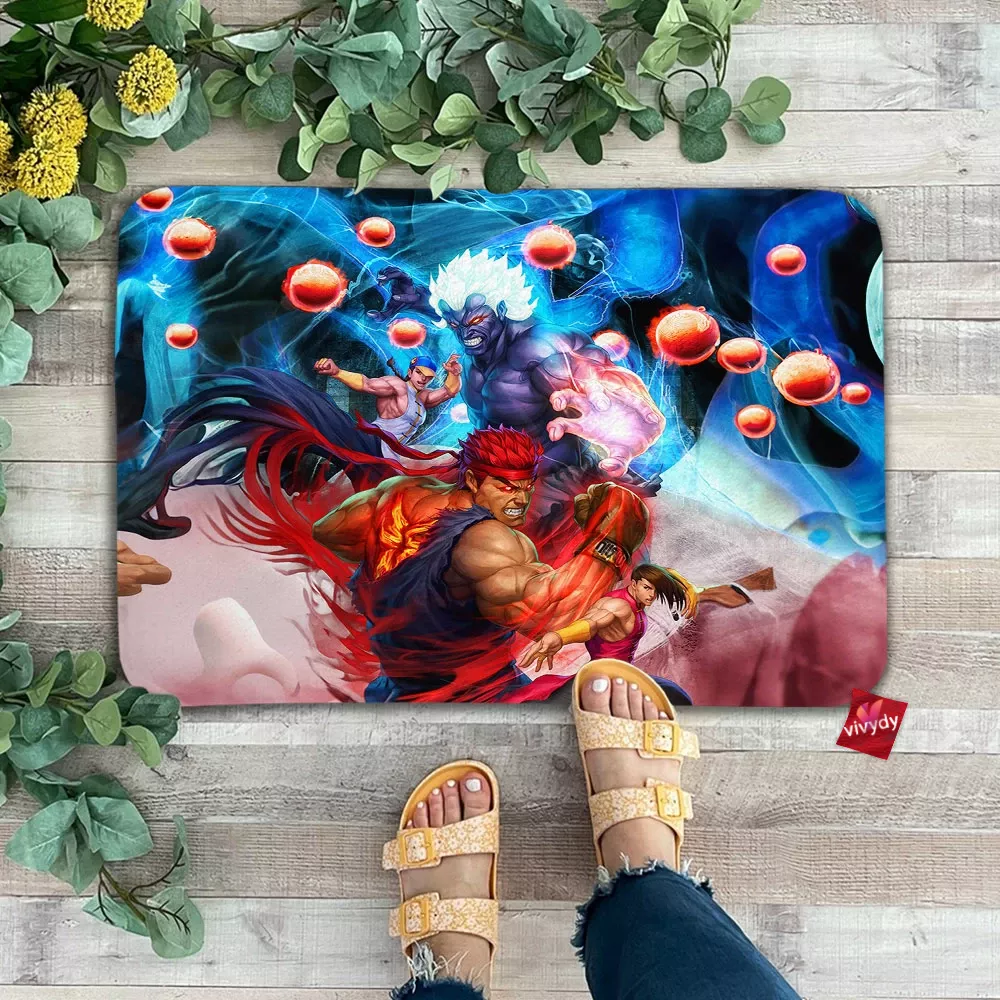 Oni Akuma Vs Evil Ryu Doormat