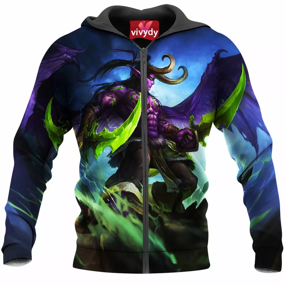 Illidan Stormrage Zip Hoodie