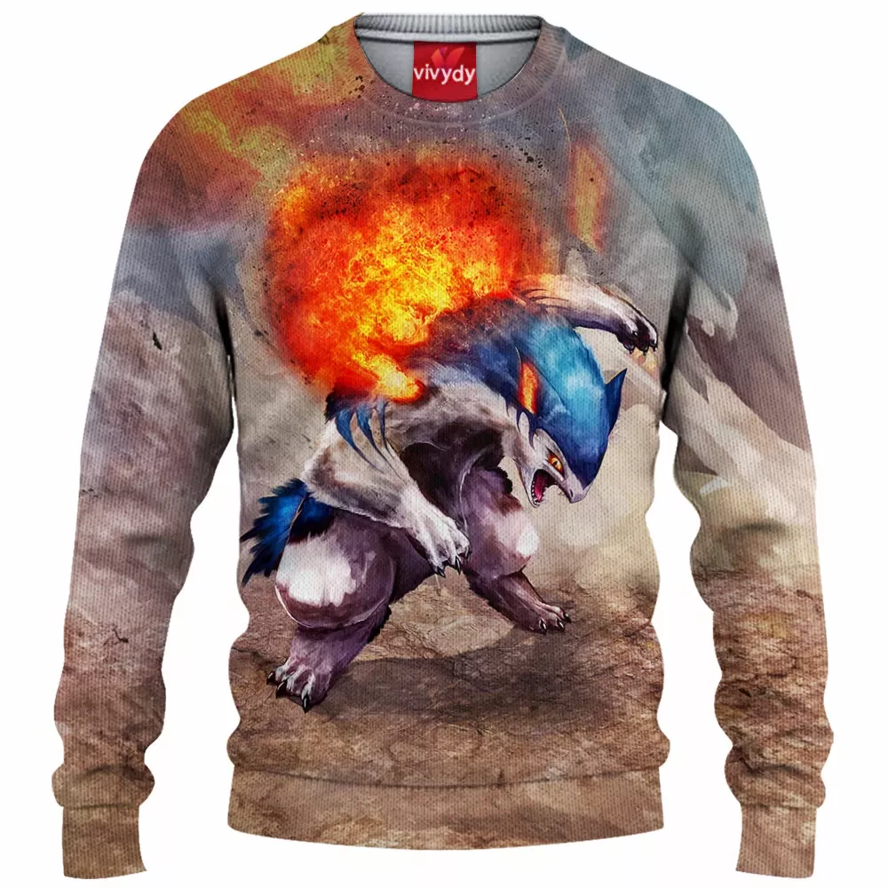 Typhlosion Knitted Sweater