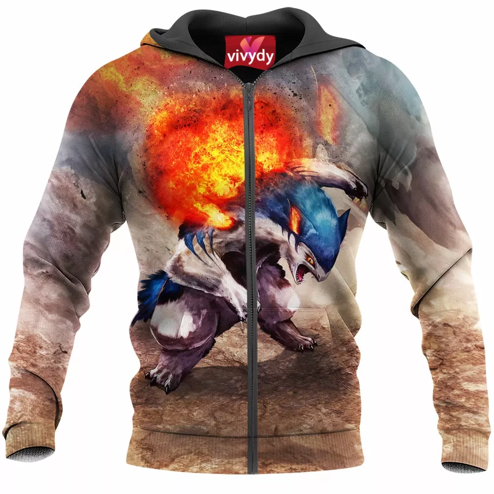 Typhlosion Zip Hoodie