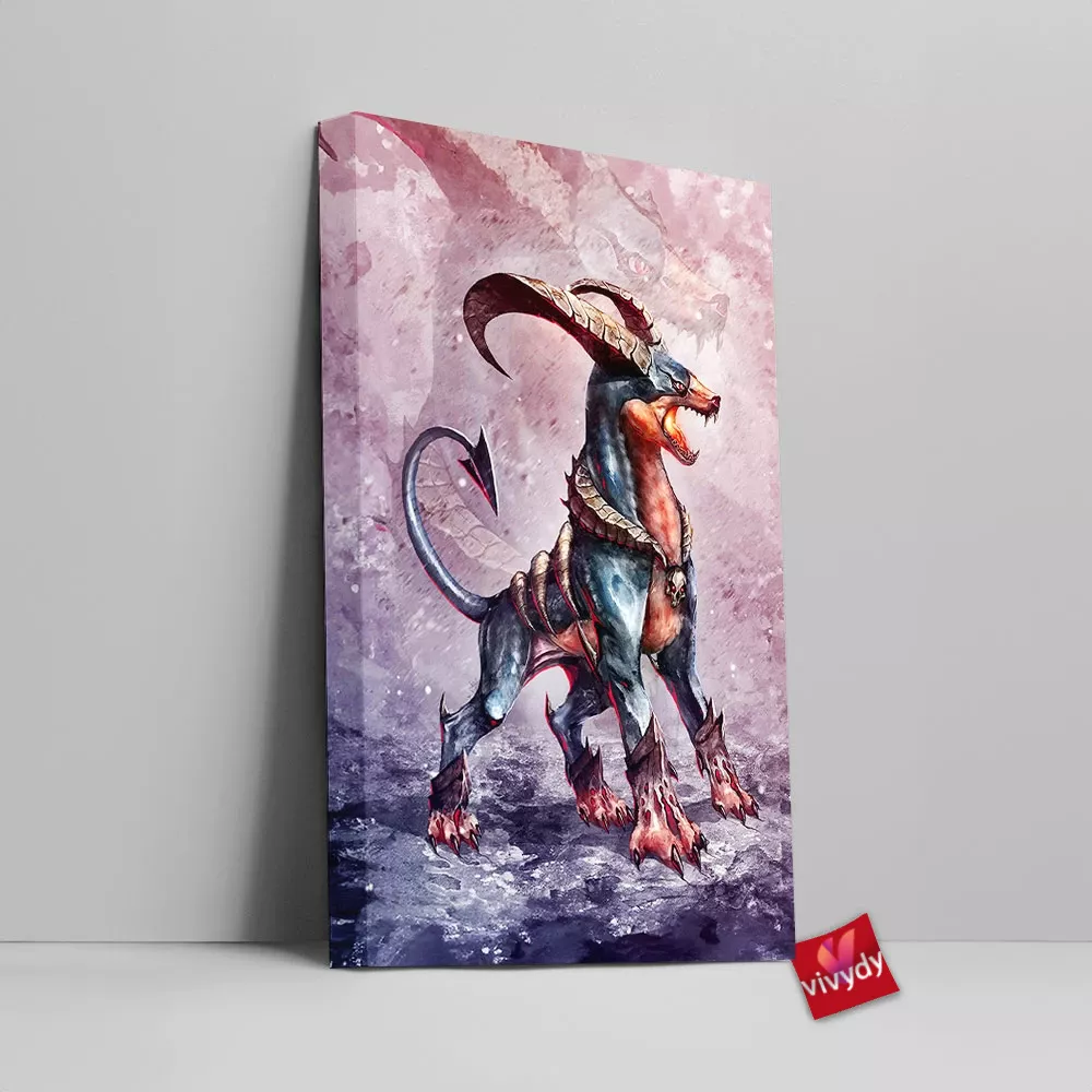 Houndoom Canvas Wall Art