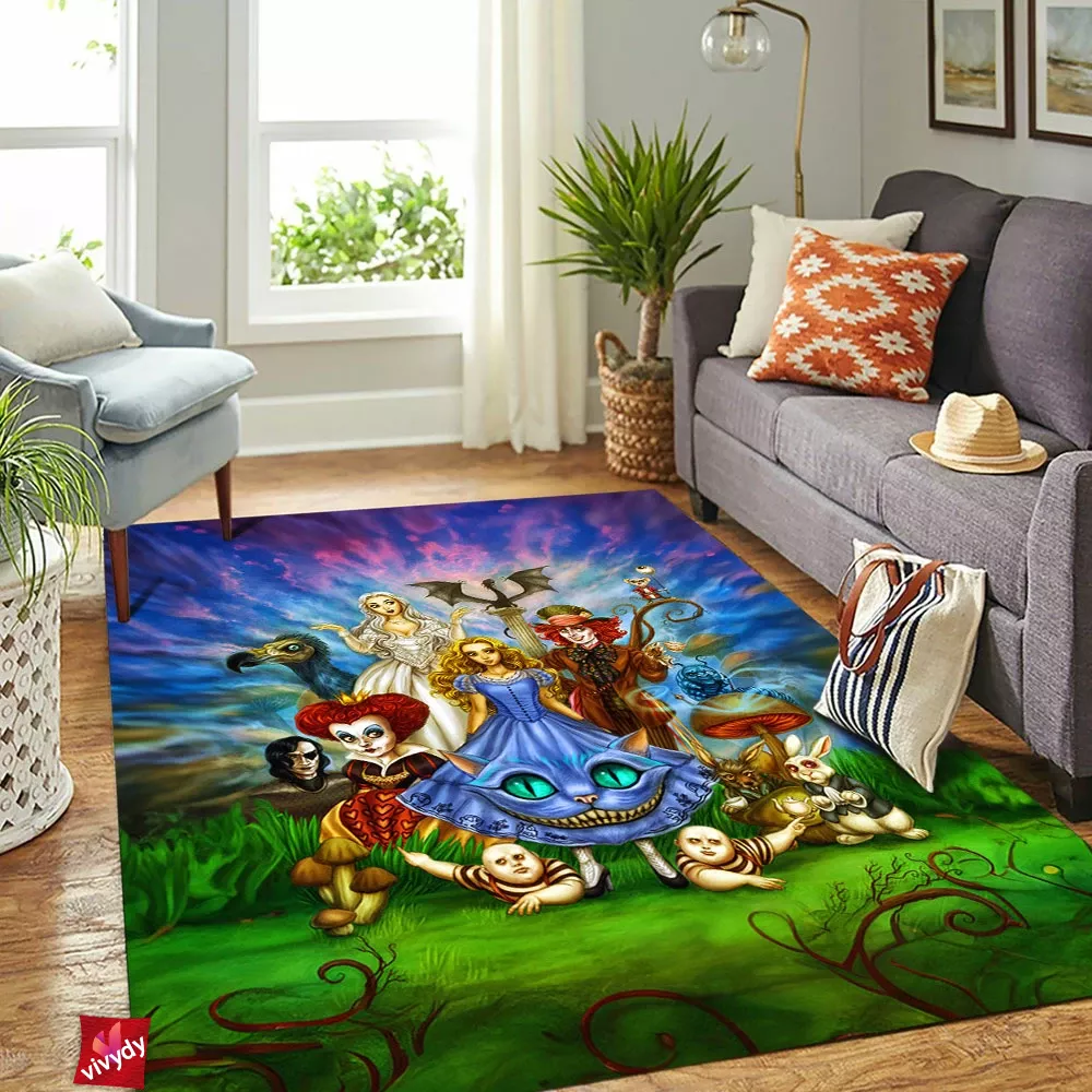 Alice In Wonderland Rectangle Rug