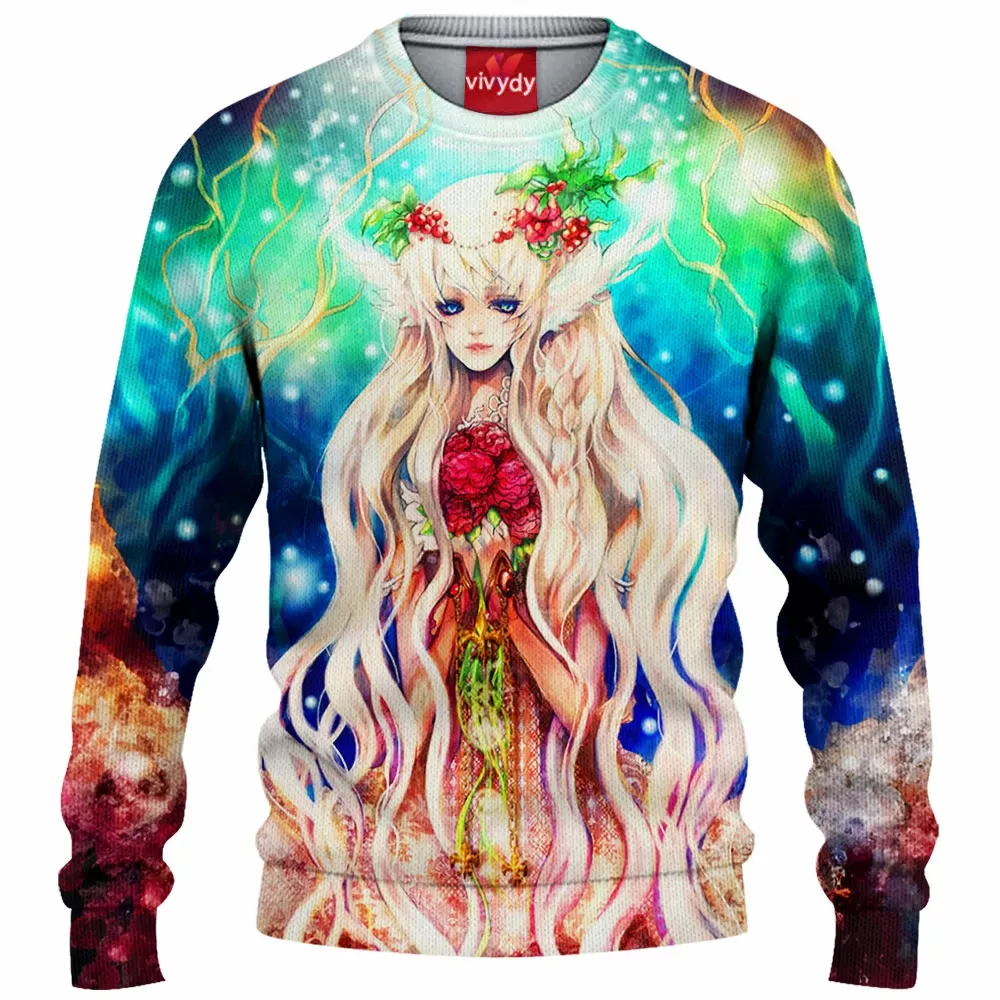 Anime Girl Knitted Sweater