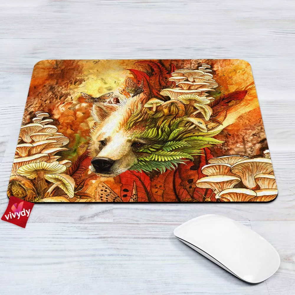 Autumn Spirit Bear Mouse Pad