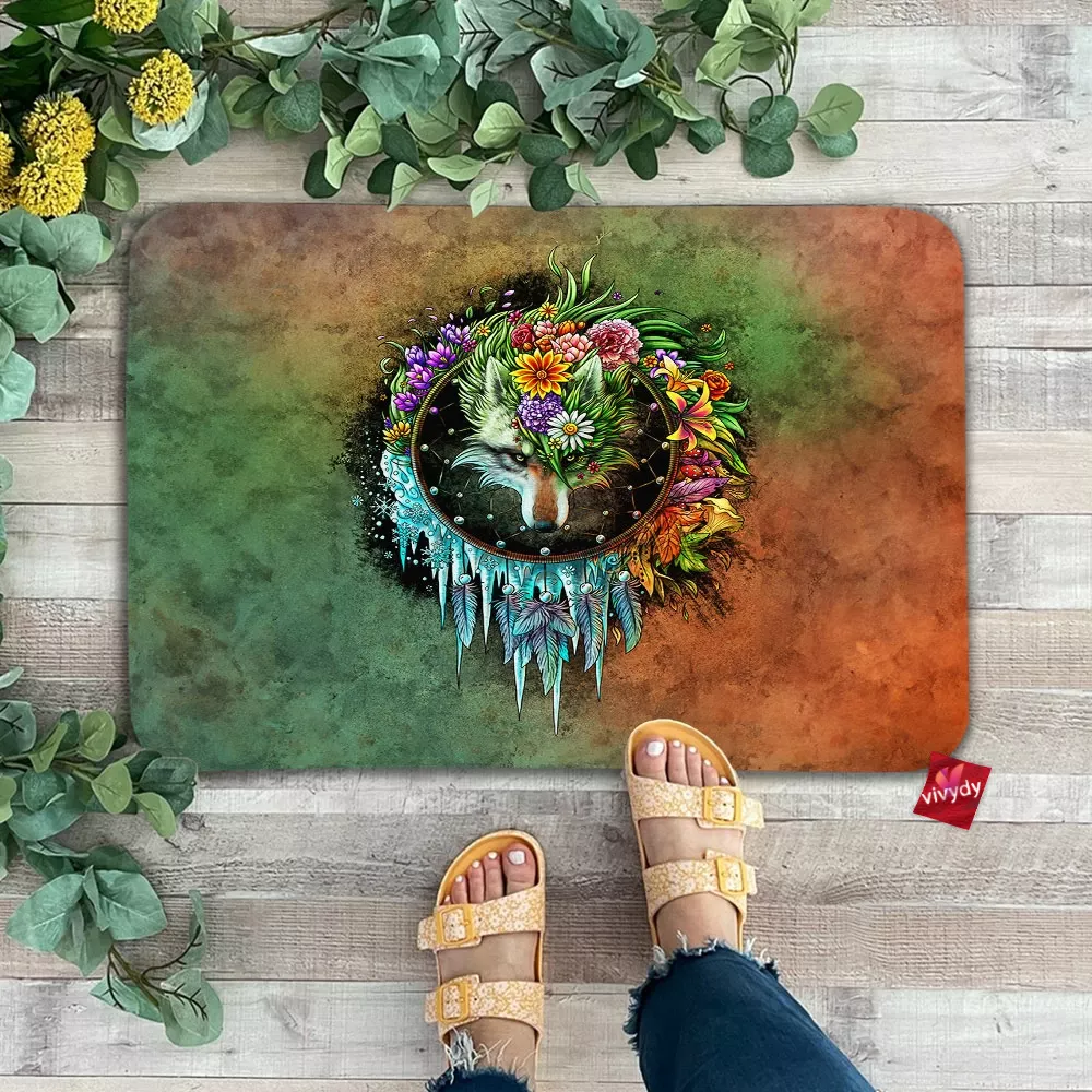 Wolf Dreamcatcher Doormat