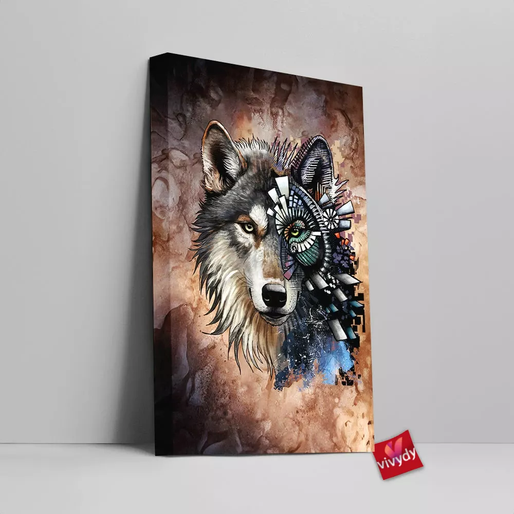 Save The Wolf Canvas Wall Art