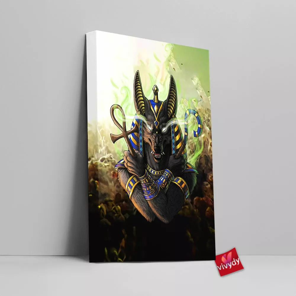 Anubis Canvas Wall Art