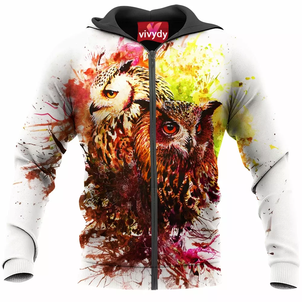 Owl Zip Hoodie