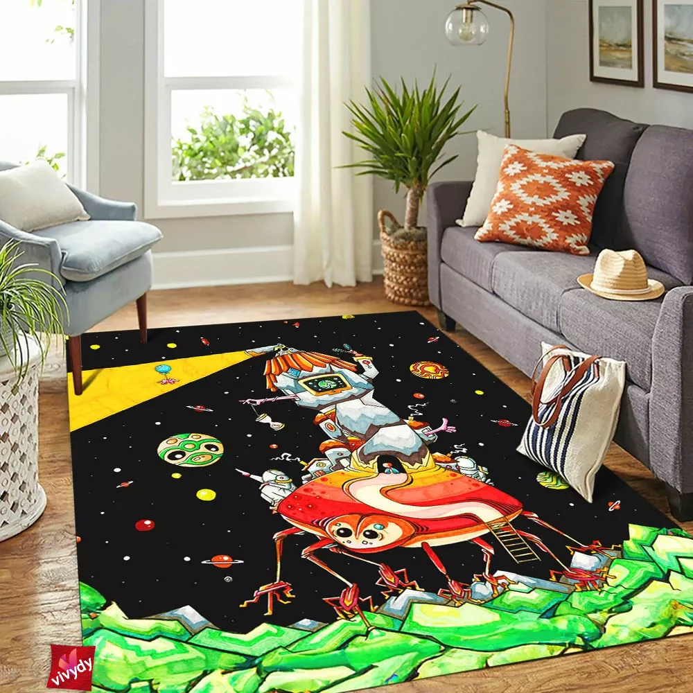 Howls Moving Caste: The Bug Version Rectangle Rug