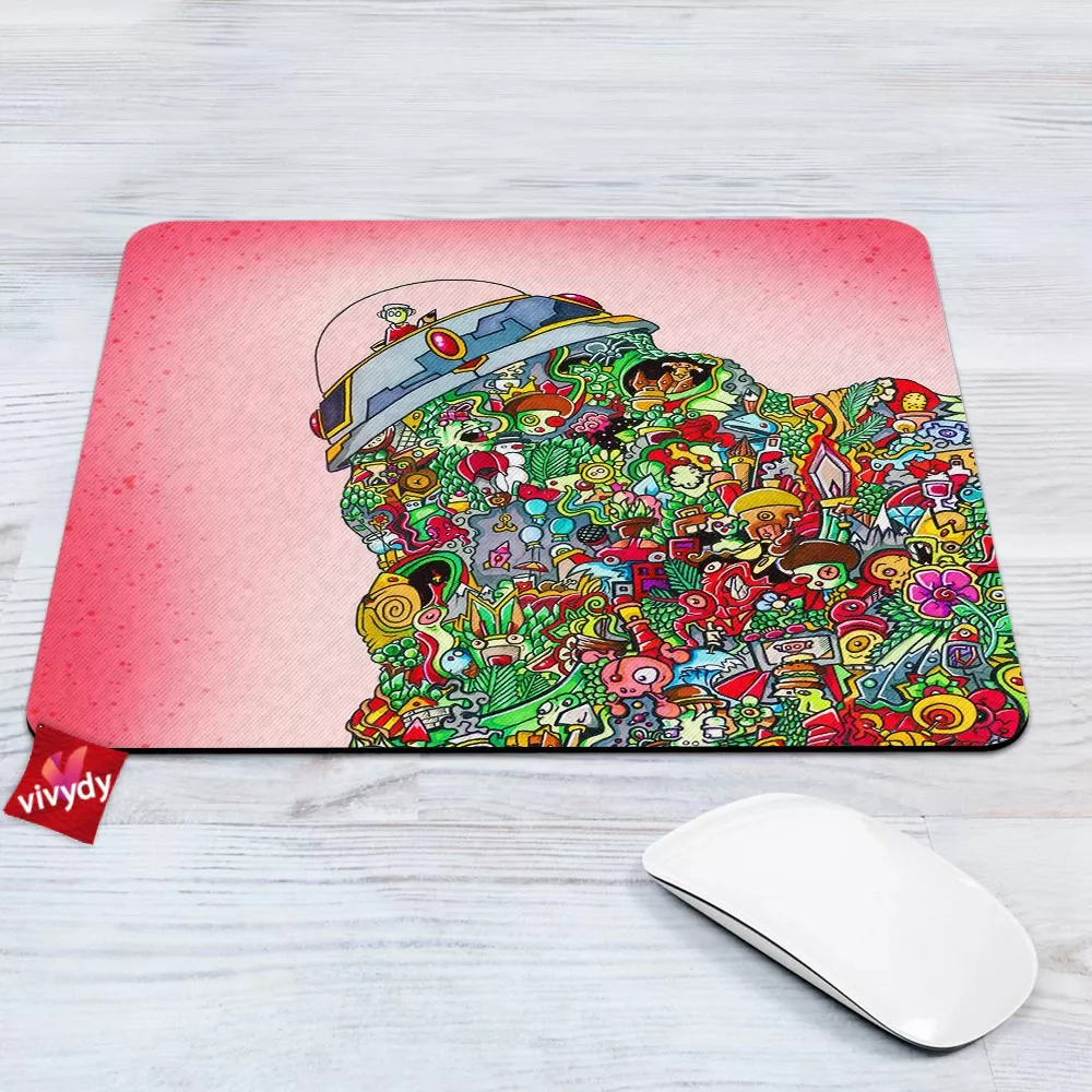 Doodle Ufo Mouse Pad